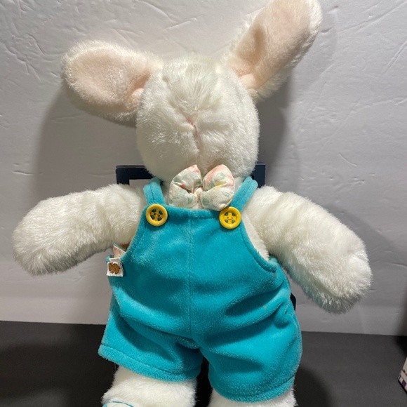 Gund | Toys | Vintage Gund Plushstuffed Toy Bunnyrabbit In Coveralls ...